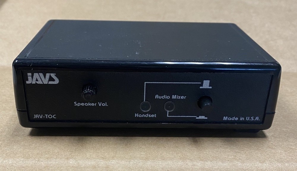JAVS TOC Sound Control Phone Interface Court System Recording Component