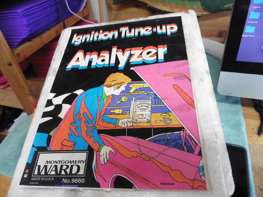 Vintage Montgomery Ward Ignition tune-up analyzer Working 9660 original box