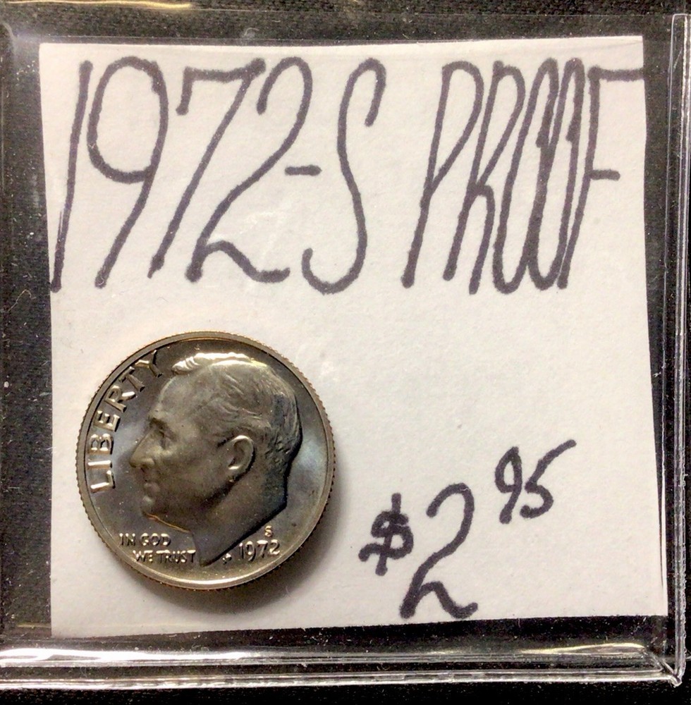 1972 S Roosevelt Dime Proof! ENN Coins