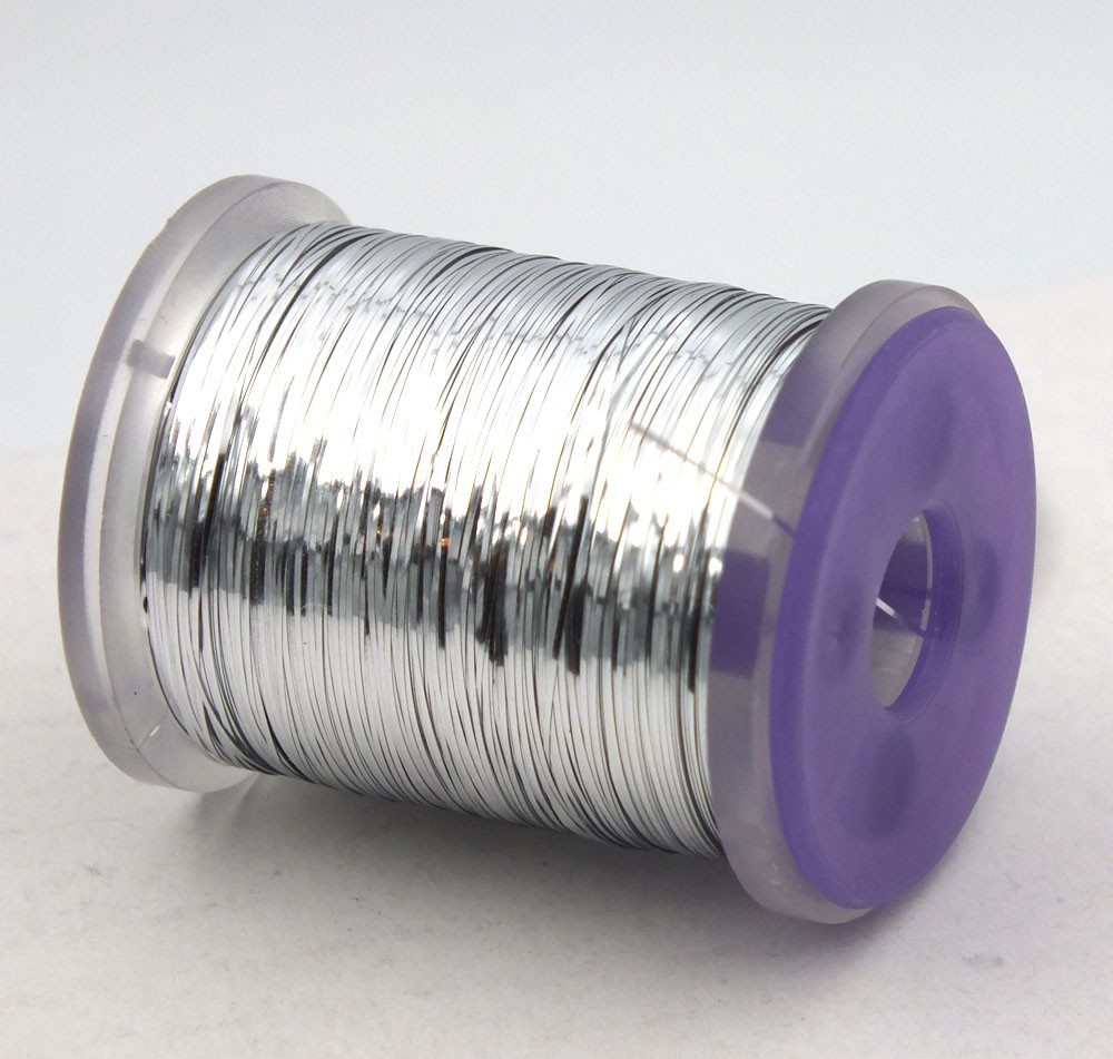 Silver Flat Mylar Fly Tying Tinsel - Fine .3mm Thin MAT088