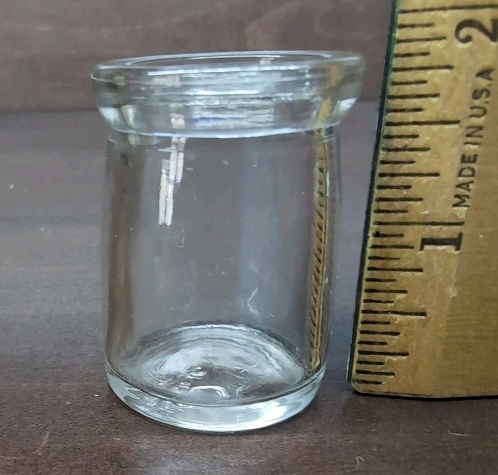 Vintage Glass bottle 1 3/4" tall