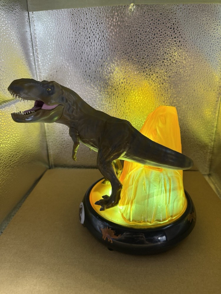 Jurassic World Park Nightlight Dinosaur T Rex Night Light Volcano One Touch
