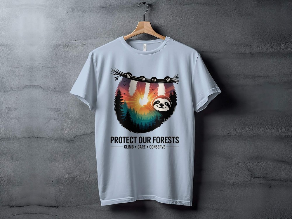 "Protect Our Forests" Sloth T-Shirt