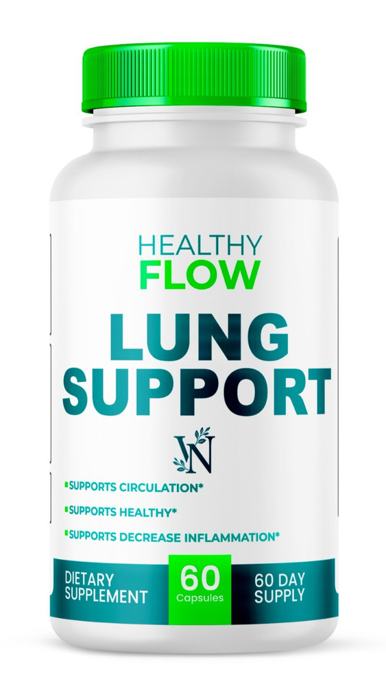 Healthy Flow Lung Support, Lung Support Supplement for Inflammation Copd (1Pack)