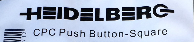 Heidelberg CPC console button Square 4 prong NEW