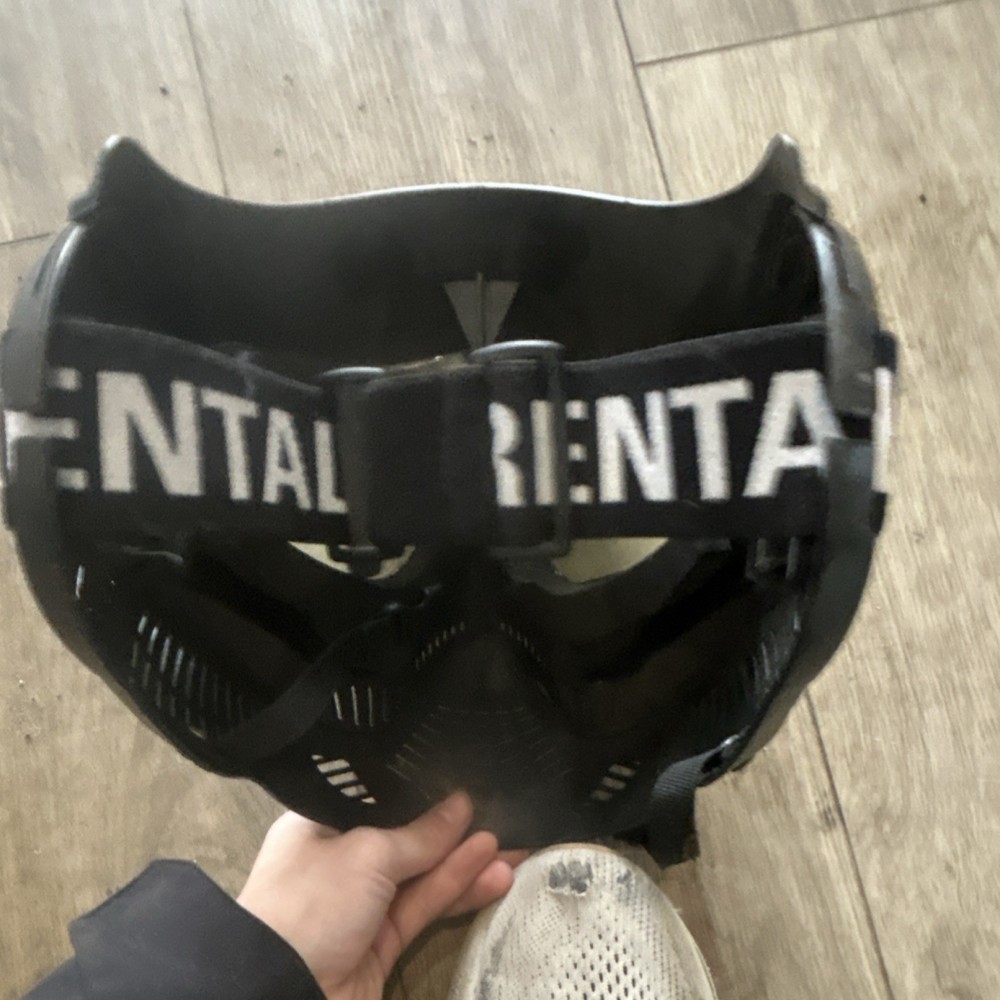 Valken Black Paintball Mask with Visor, Adjustable Strap, Protective Face Gear