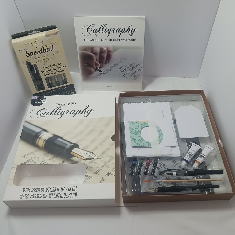Calligraphy Sets Speedball Spicebox Beginners Writing Cursive Art Studio