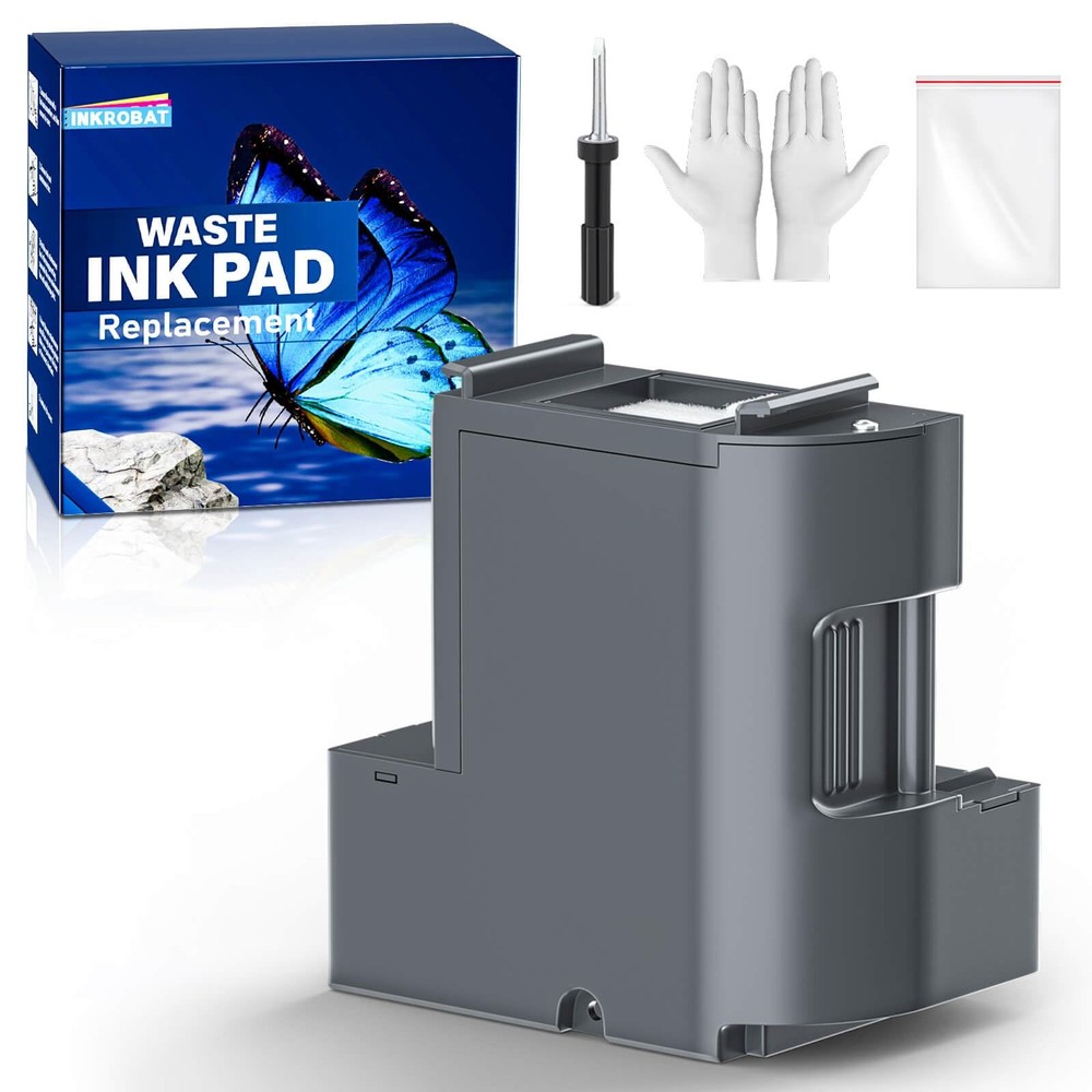 INKROBAT Waste Ink Pad Replacement with Reset Software for Ecotank ET-2850 ET-27