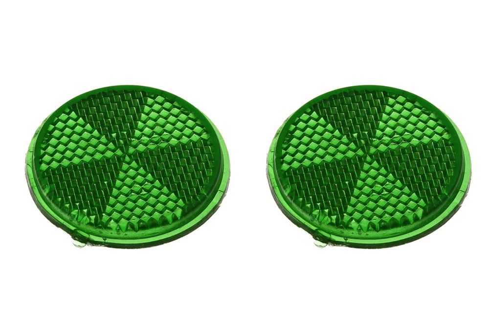 Bike Two Mirror Reflector 42mm Green.