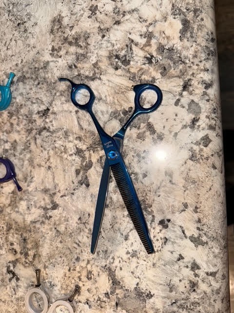 Foxy Roxy Blue Thinner Shears Grooming Scissors