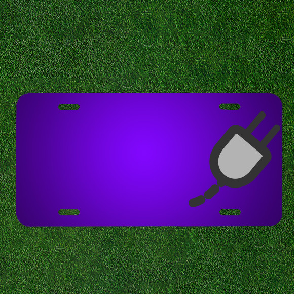 Custom Personalized License Plate With Add Names To Plug Connector Power