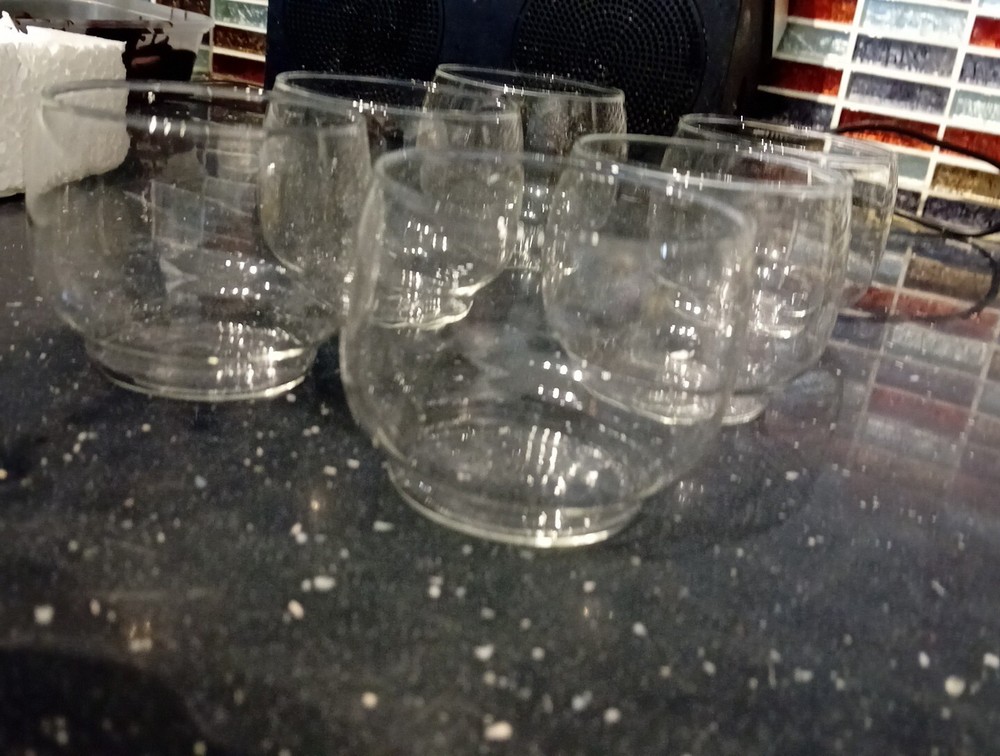 Box Of 6 Small Glass Containers