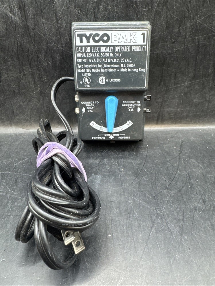 Tyco Pak 1 Hobby Train Transformer Model 895
