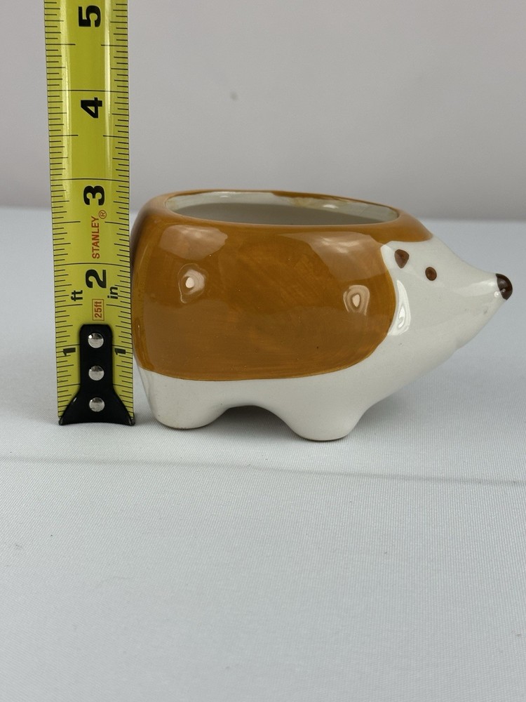 Mini Ceramic Animal Planter Pot Hedgehog Great Gift