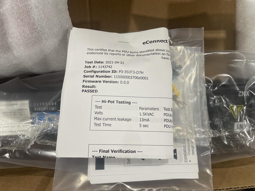 CPI ECONNECT PDU TS1039547