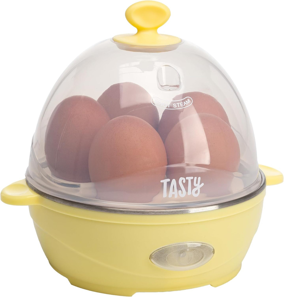 Mini Rapid Egg Cooker – 5-Egg Capacity, Hard Boiled or Omelets, Auto Shut-Off