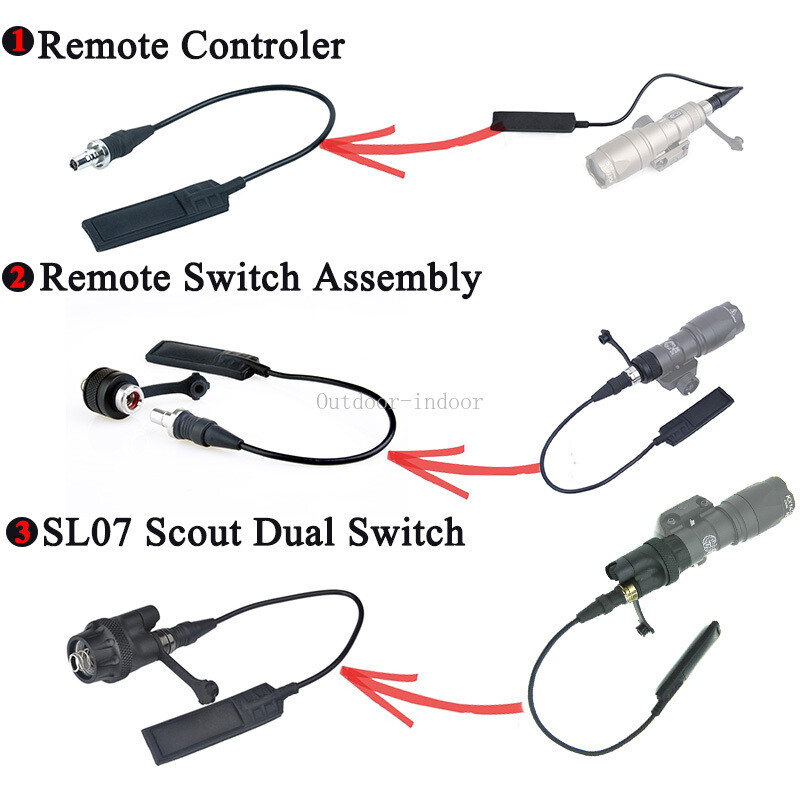 Tactical Flashlight Remote Control Switch Pressure Switch For M600 flashlight
