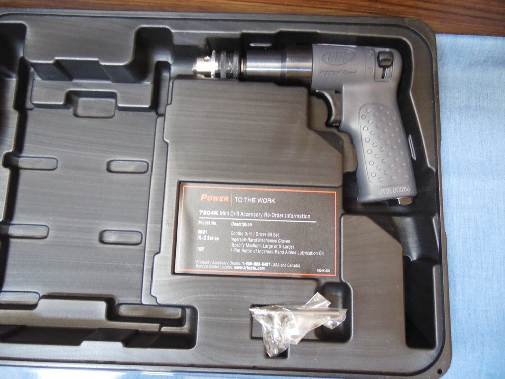 1/4" MINI AIR DRILL 7804 **HARD PLASTIC STORAGE CASE ONLY NO TOOLS**