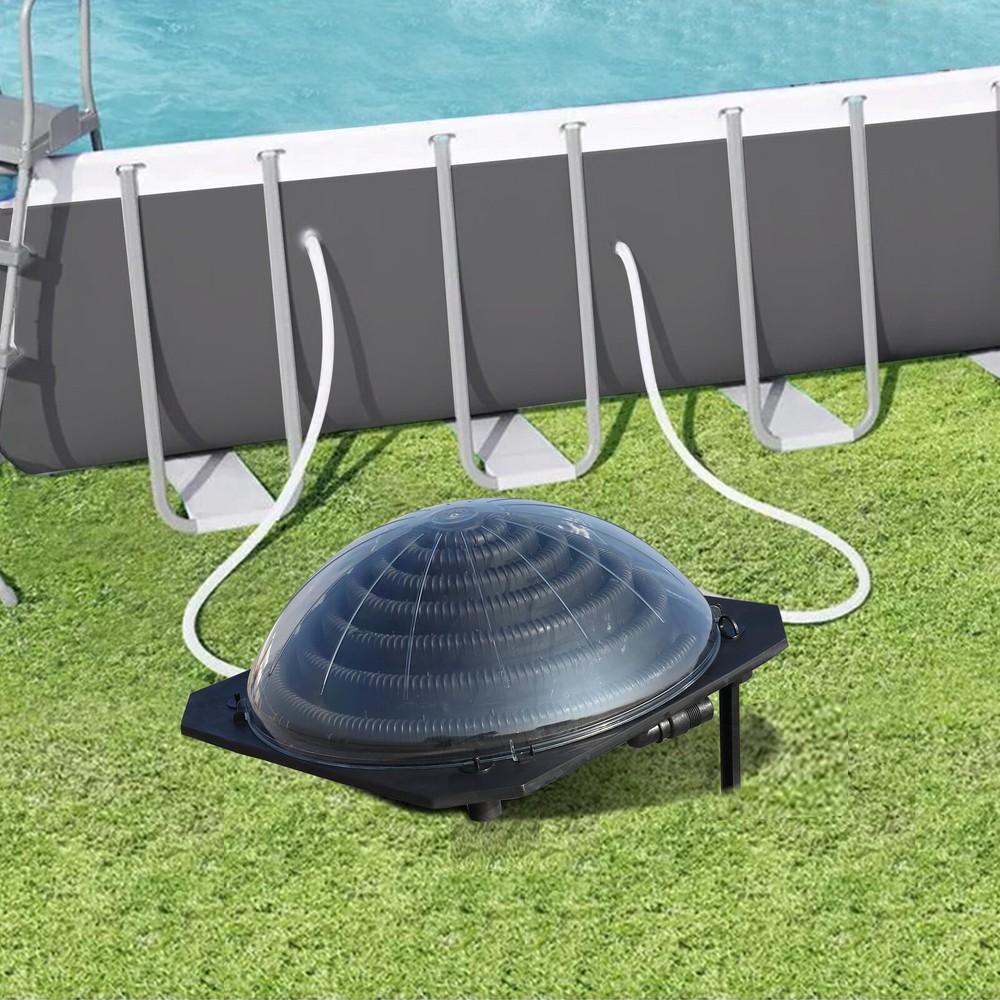 Solar Pool Heater Above Ground Domed Solar Powered Swimming Pool Space Saving US