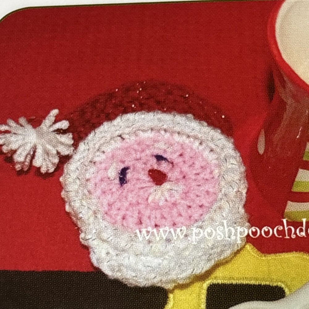 Santa Coaster Crochet Pattern Card Page