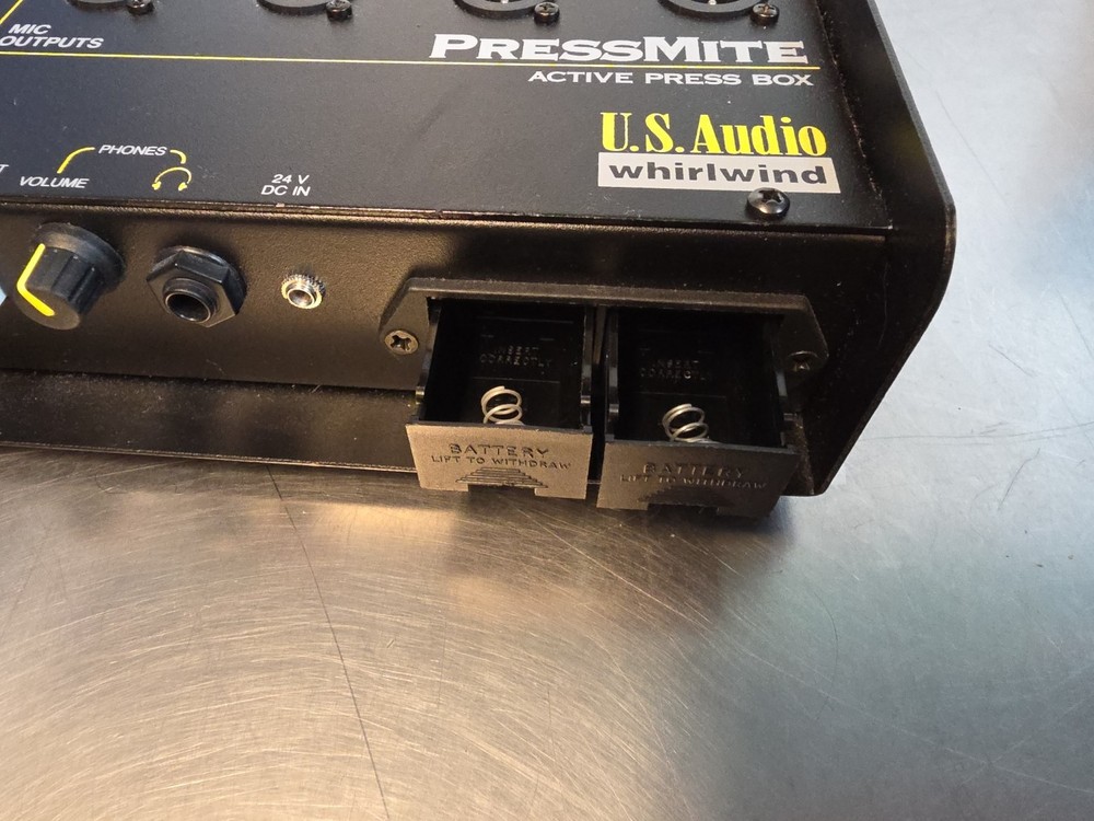 US Audio Whirlwind PressMite Active Press Box NO CHARGER