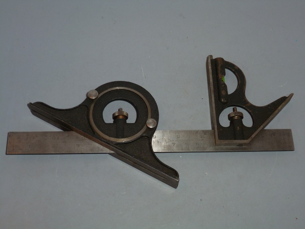 BROWN & SHARPE SQUARE AND PROTRACTOR