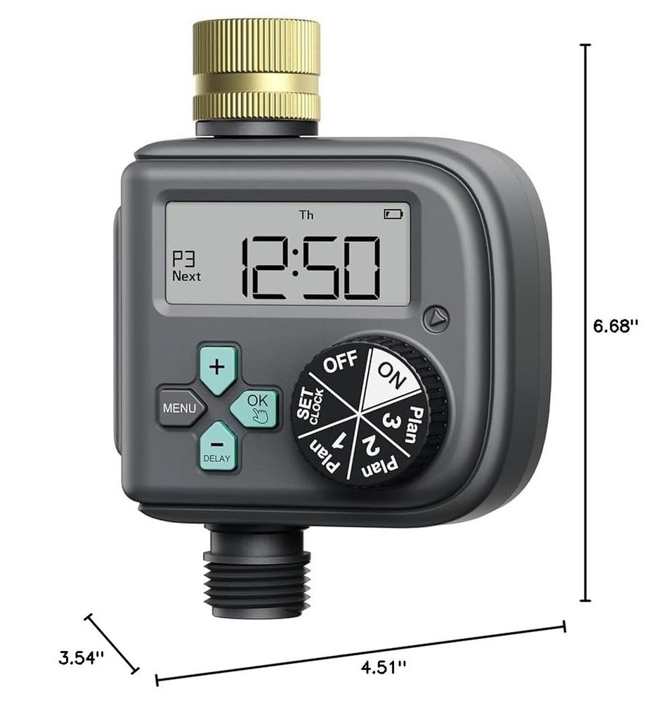 RAINPOINT Sprinkler Timer with 3 Different Programs, Waterproof Hose Timer Br...