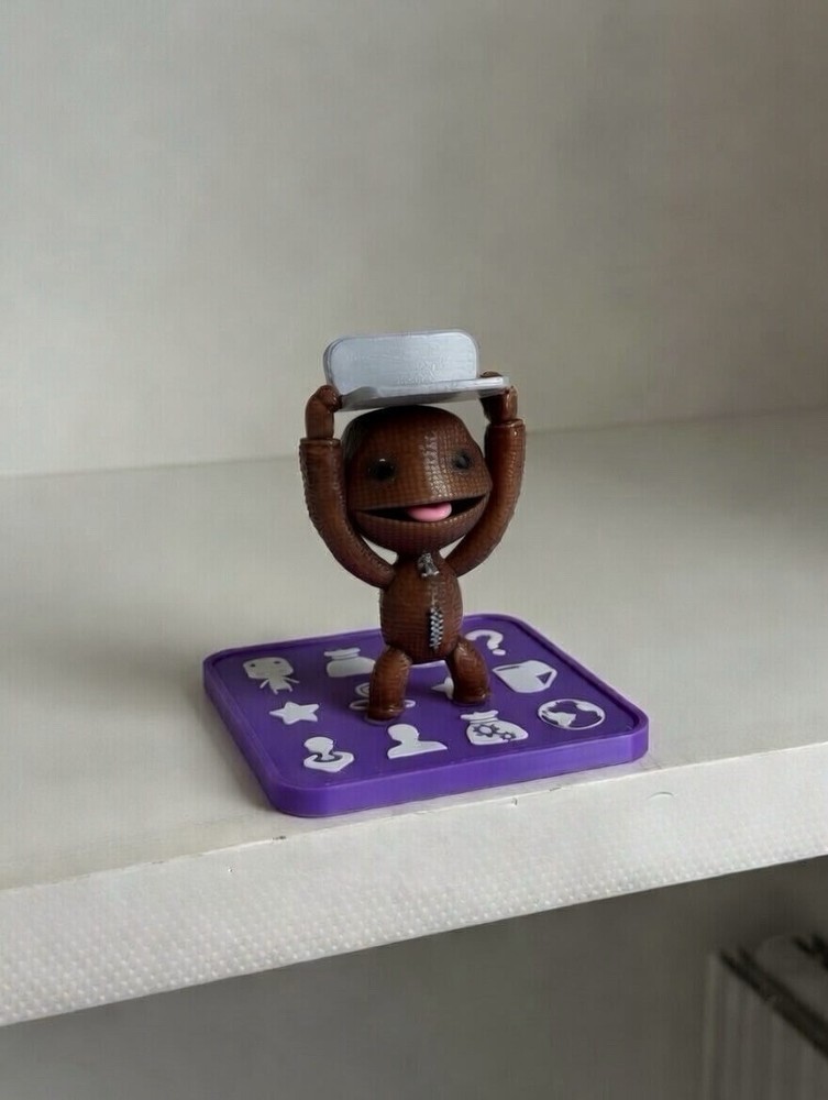 SACKBOY Controller Stand, Pop-It Menu Base - Hand-painted PS4/PS5 Display Holder