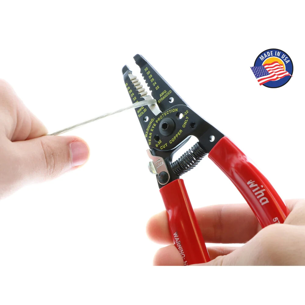 Wiha Tools 57818 Classic Grip Wire Strippers Cutters 7.25"