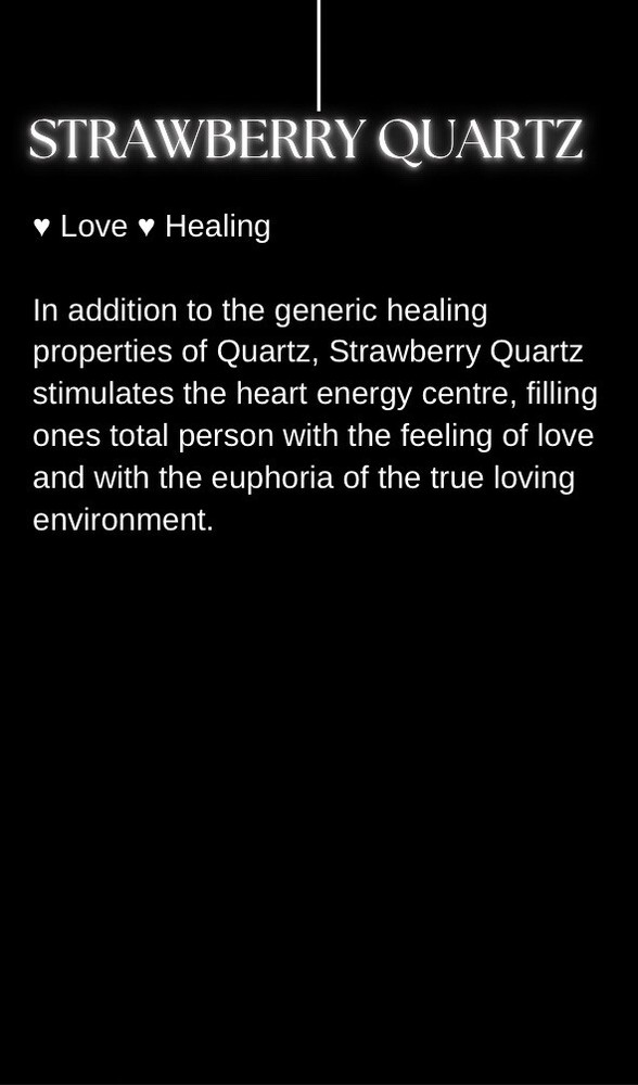 Authentic Strawberry Quartz 8mm Crystal Bracelet