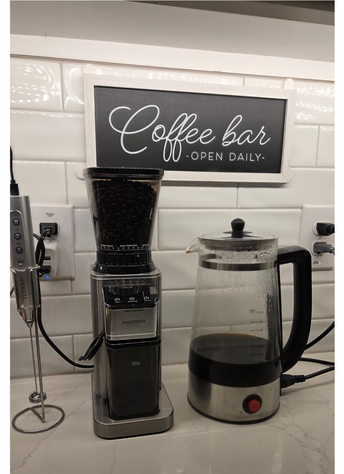 NEW - Professional Conical Burr Coffee Grinder, 48 Settings,Precision Timer