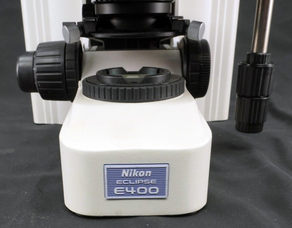 Nikon Eclipse E400 Microscope Ergo Binocular 10x Eye Plan 10/40x Objective Lot B