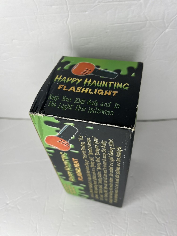 Happy Haunting - Flashlight With Halloween Sound Effects - New