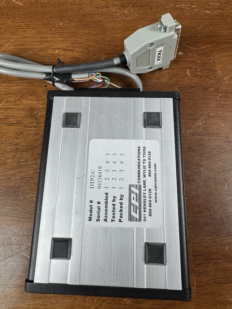 CPI Communications DTP2-C Dispatch Console Interface Tested Working