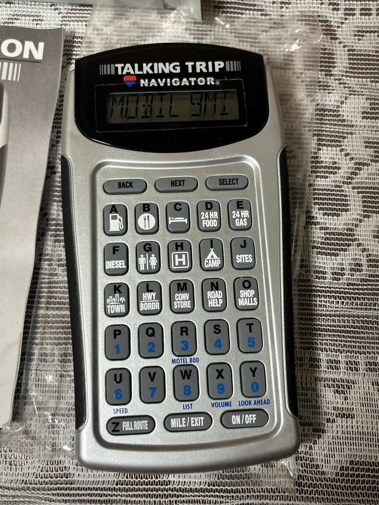 Talking Trip Navigator Model 740 Never used