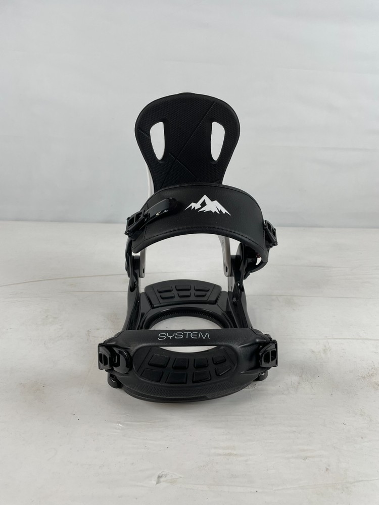 System FT3 Snowboard Bindings, White/Black, L