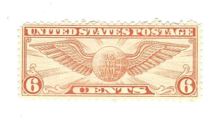 STAMPS US SCOTT C19 "Winged Globe" 6 CENT MNH 1934