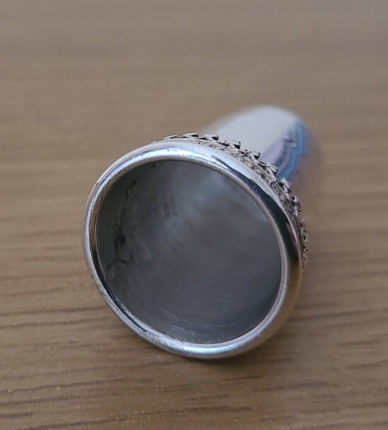 Vintage 6.2g SOLID SILVER Hallmarked ARI D NORMAN Thimble 1973
