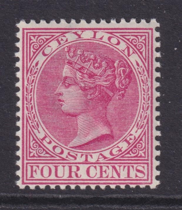 CEYLON, 1884 CA, 4c. Rose, lhm.