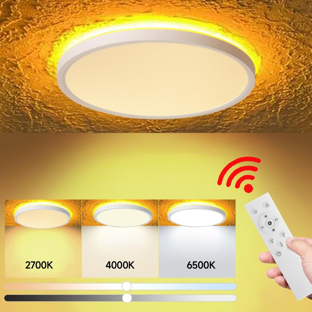 Mille Lucciole 4 Pack LED Flush Mount Ceiling Light Fixture with Night Light,...