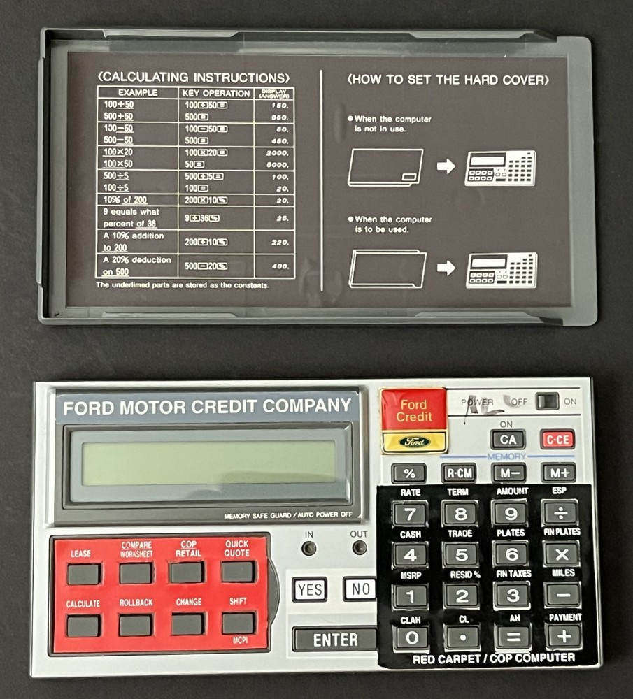 Ford Motor Credit Pocket Computer by Sharp Electronics Corporation - Untested