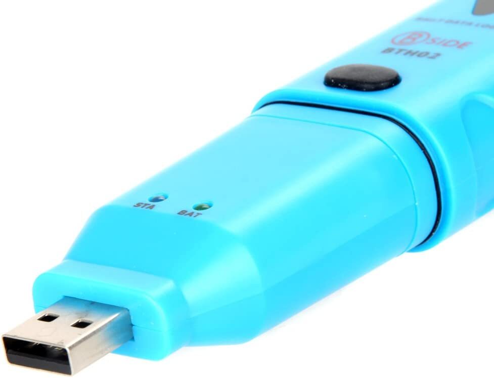 USB LCD Digital Temperature Humidity Data Logger BTH02 Two Channel Thermometer