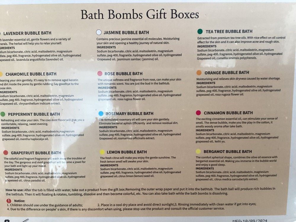 Great Easter Gift Pack 12pcs Bubble Spa Bath Bombs Perfect Luscious Gift set