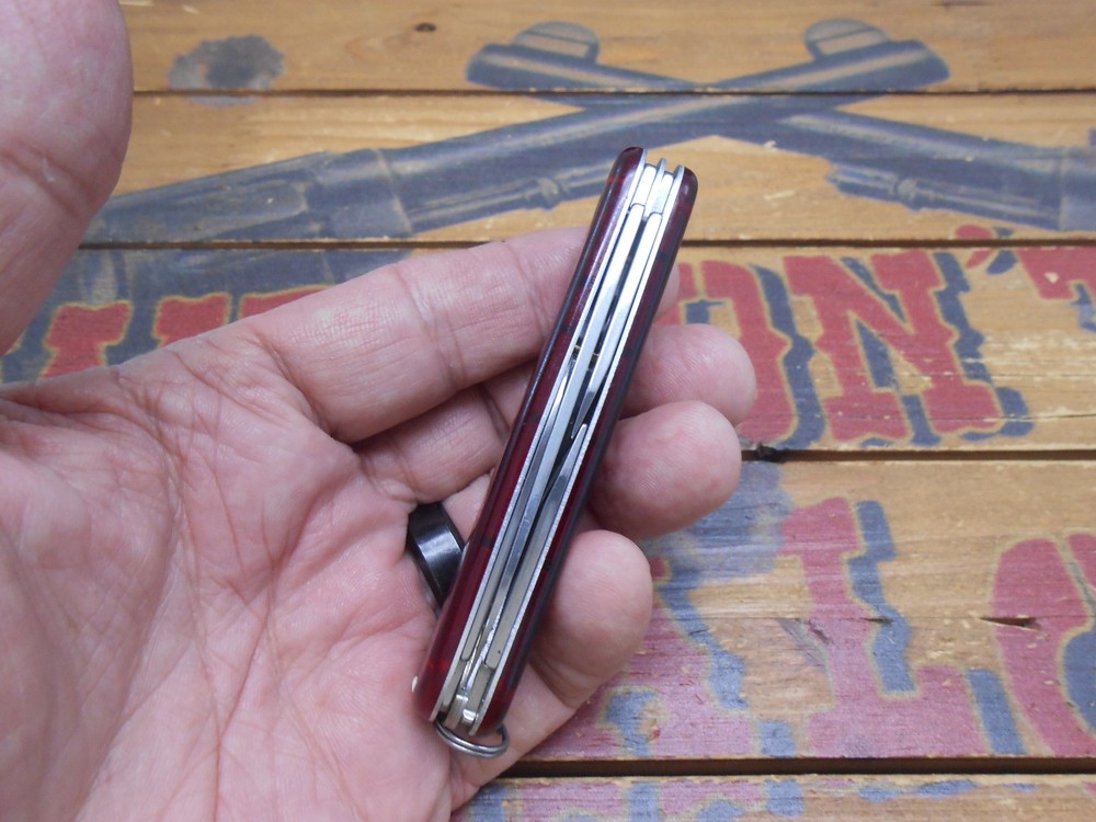 Victorinox Tinker Swiss Army Knife 91mm Ruby Translucent