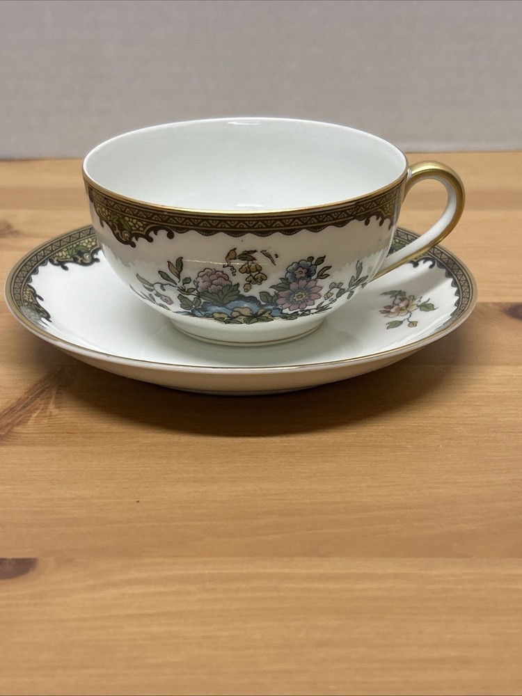 Noritake Navarre Flat Cup And Saucers