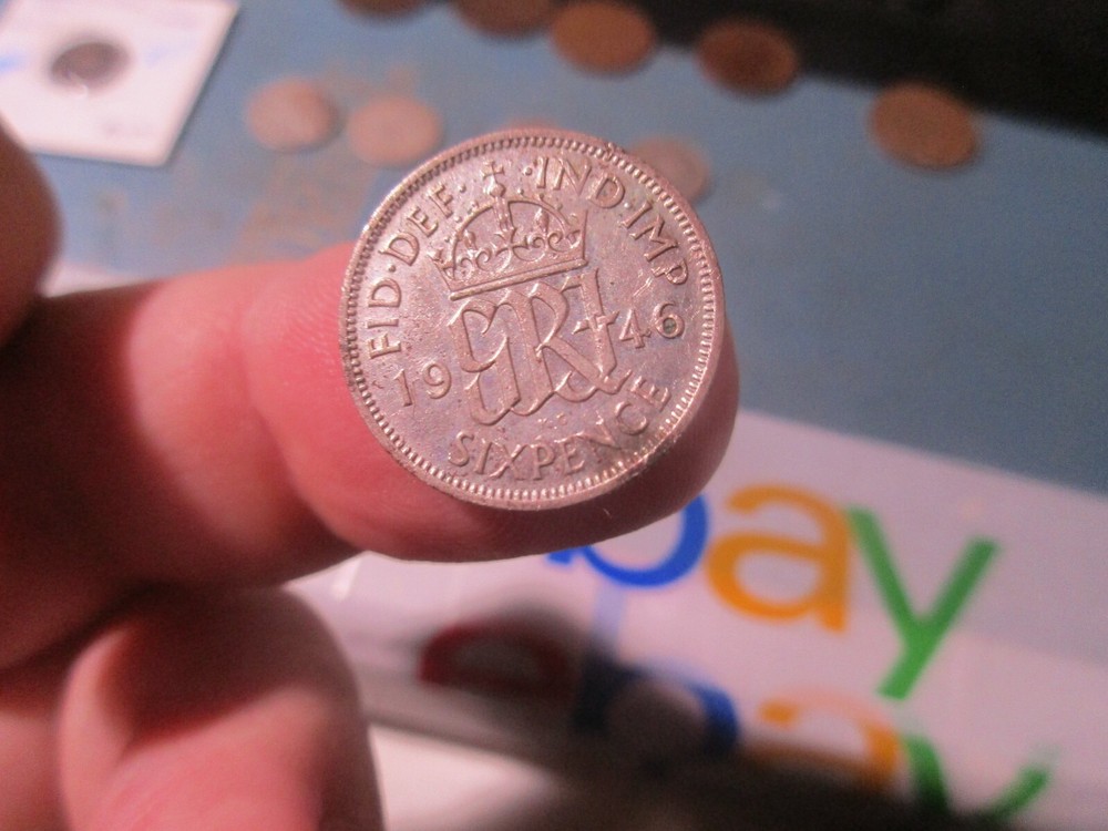 Britain - 1946 Silver Sixpence - George VI