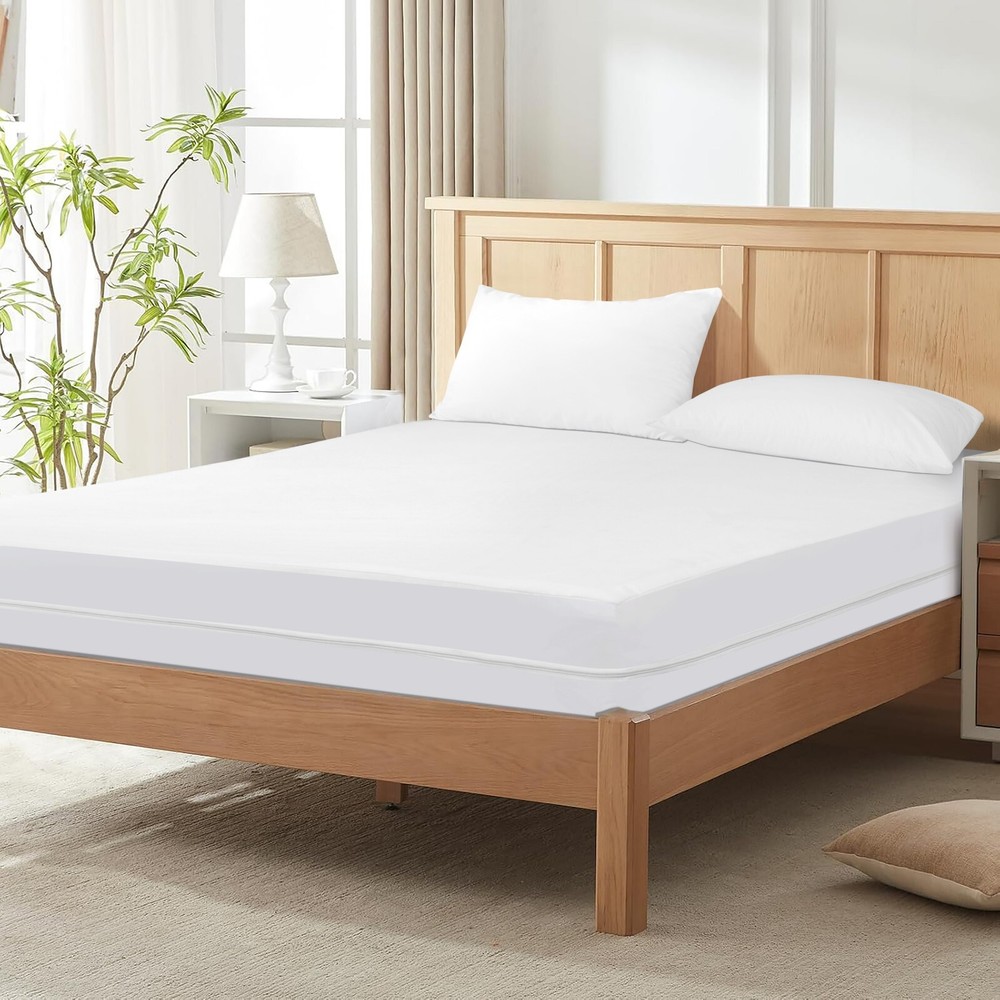 Mattress Encasement Waterproof Protector Zippered Deep Pocket Bed Bug Protector
