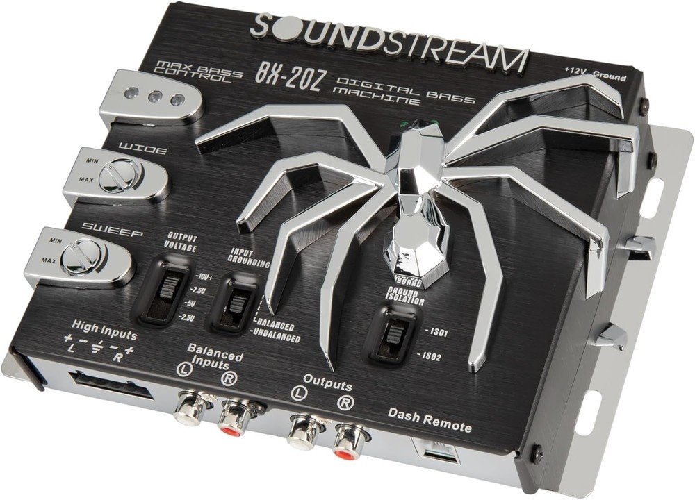 Sleek 1.3lb Bass Processor with Balanced Inputs for Superior Audio Performance