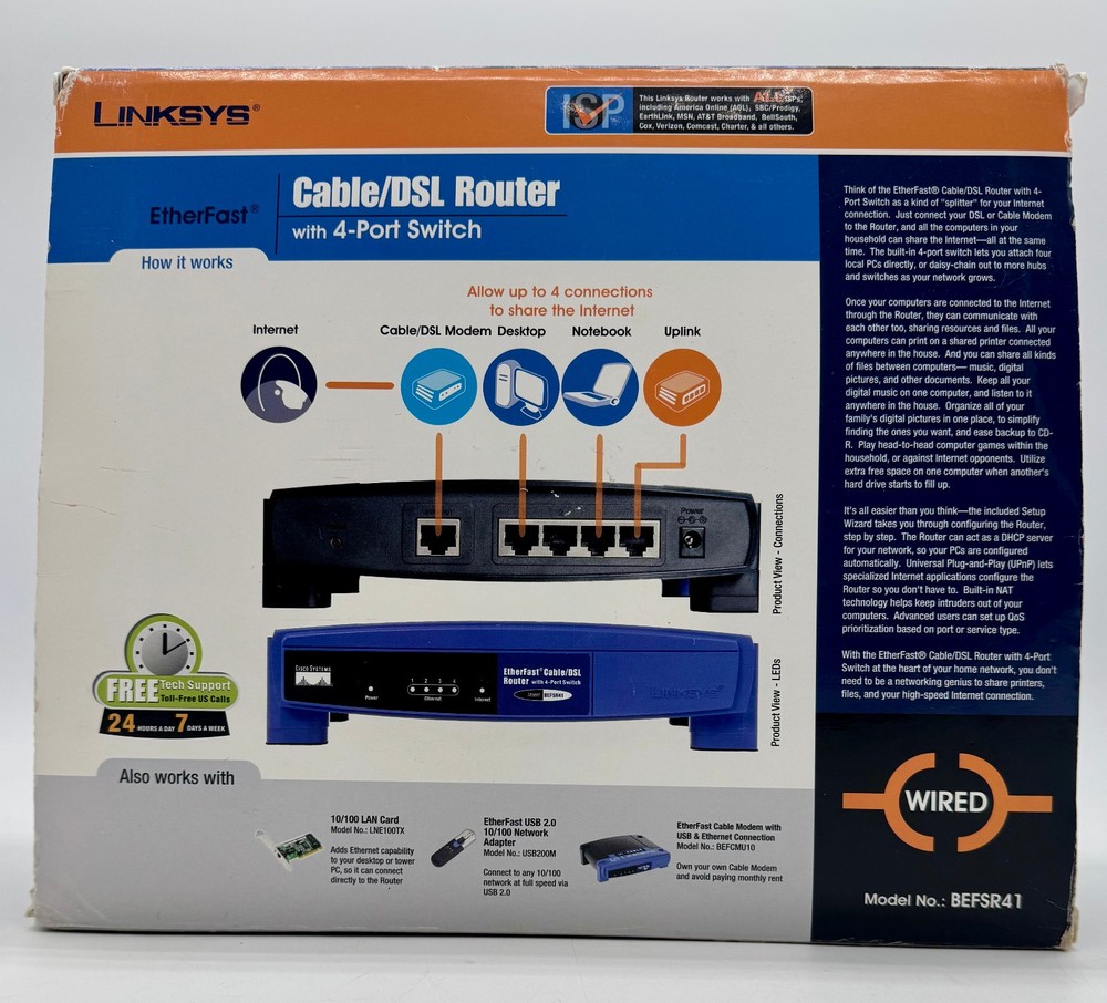 Linksys Router BEFSR41 W-2