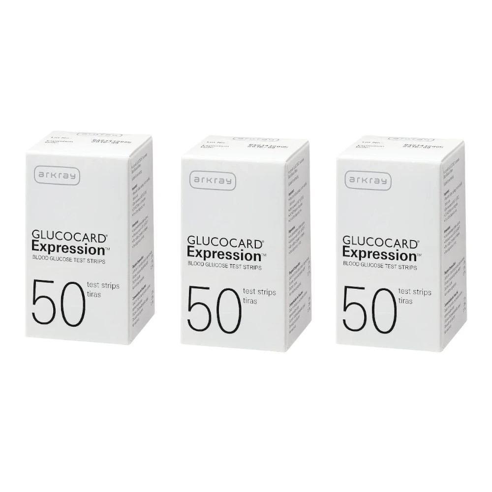 Arkray Glucocard Expression Diabetic Blood Test Strips 50ct (3 boxes)